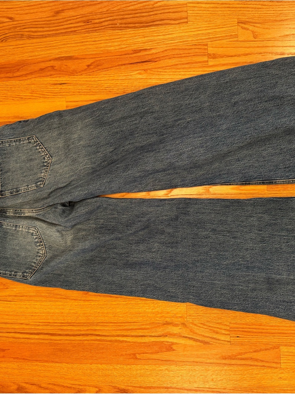 Zara Wide-Leg Denim Jeans in Blue Wash - Picture 5 of 5